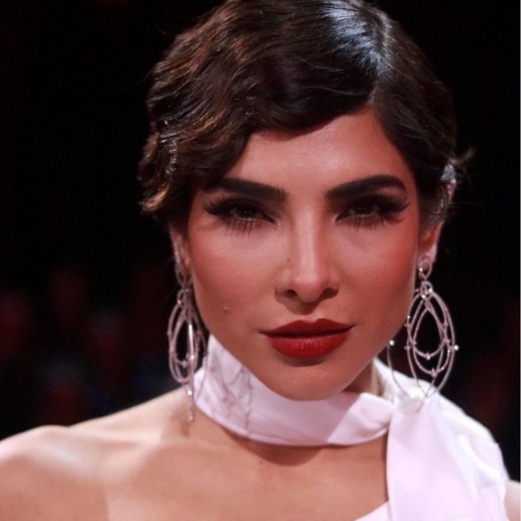 LOREE RODKIN 18K White Gold Spherical Star Drop Diamond Earrings - Picture 7 of 14